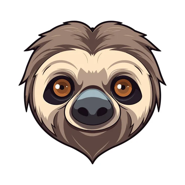 stock vector Sloth head mascot. Logo design. Illustration for printing on t-shirts.