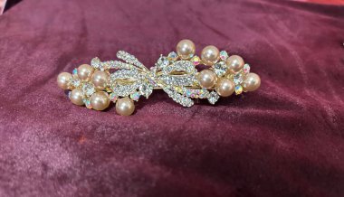 beautiful jewelry on a white background, hair accessories for updos. Women hair accessories for parties, functions, weddings. 