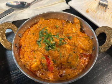 Lezzetli Asya yemeklerinin yakın görüntüsü