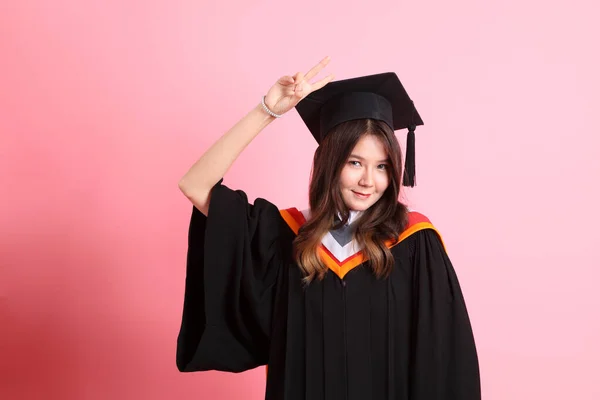 졸업식 배경에 아시아 — 스톡 사진