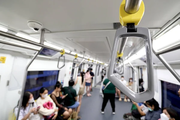 Bangkok Thaiföld Június 2023 Belső Tér Egysínek Vonat Bangkokban Csatlakoztatta — Stock Fotó