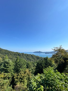 The view from the mountain near Miyazu Bay. clipart