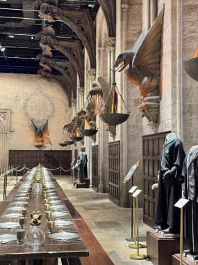 Tokyo, Japonya - 24 Mayıs 2025: The Make of Harry Potter Warner Bros 'un iç mekanı. Tokyo, Japonya 'daki Studio Tour Tokyo.