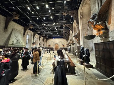 Tokyo, Japonya - 24 Mayıs 2025: The Make of Harry Potter Warner Bros 'un iç mekanı. Tokyo, Japonya 'daki Studio Tour Tokyo.