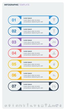 Temiz bir tasarıma sahip asgari biçimdeki bir vektör bilgisi.