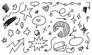 Vektör biçiminde bir karalama ögesi arkaplanı.