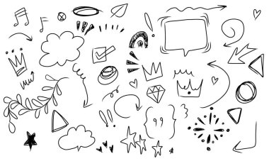 Vektör biçiminde bir karalama ögesi arkaplanı.