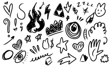 Vektör biçiminde bir karalama ögesi arkaplanı.