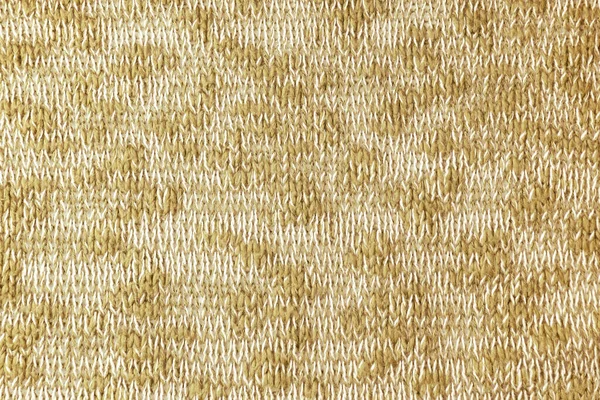 Detailní Zázemí Pletené Vlněné Tkaniny Viskózové Příze Směs Žluté Bílé — Stock fotografie