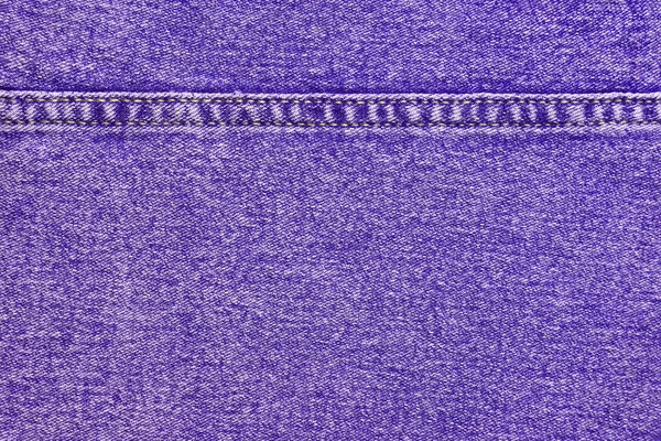 Jeans Textur Hintergrund Textur Aus Violett Gefärbtem Baumwollstoff Mit Dekorativer — Stockfoto