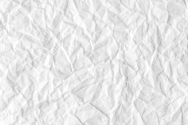 Переработанный Смятый Белый Бумажный Текстурный Фон Морщинистый Складчатый Абстрактный Фон — стоковое фото