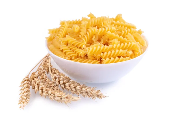 Pasta Wheat Spikelets Isolated White Background Banner Header Template Copy — Stock Photo, Image