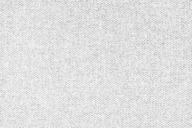 Close-up texture of natural white coarse weave fabric or cloth. Fabric texture of natural cotton or linen textile material. Blue canvas background. Decorative fabric for upholstery, furniture, walls