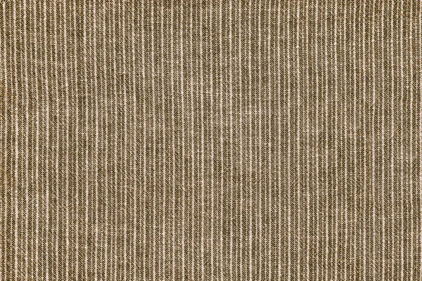 Natural Linen Texture Background Cotton Fabric Brown White Line Striped — Stock Photo, Image