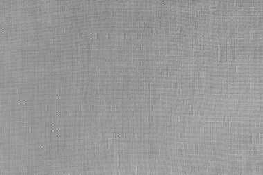 Gri keten kumaşın dokusu. Tekstil yapısı, kumaş yüzeyi, doğal pamuktan dokuma yakın plan, duvar kağıdı..