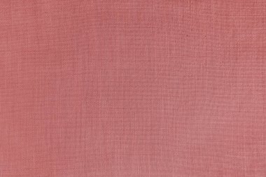 Kırmızı keten kumaşın dokusu. Tekstil yapısı, kumaş yüzeyi, doğal pamuktan dokuma yakın plan, duvar kağıdı..