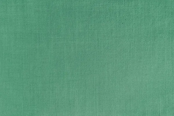 Текстура Тла Зеленої Лляної Тканини Текстильна Структура Поверхня Тканини Плетіння Стокове Зображення