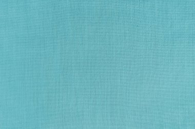 Cyan keten kumaşının dokusu. Tekstil yapısı, kumaş yüzeyi, doğal pamuktan dokuma yakın plan, duvar kağıdı..