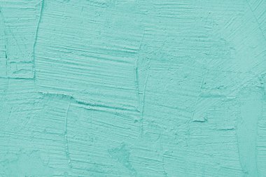 Klasik, eski alçı kaplama yüzey arka plan, turkuaz boyanmış çimento, beton duvar dokusu. Duvar kağıdı, arkaplan, mimari tasarım ögesi