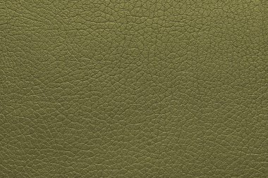 Doğal, hakiki haki rengi deri kaplama, makro. Parlak deri yüzey yapısı kabartma desenli sanatsal deri yüzeyi. Arkaplan, duvar kağıdı, arkaplan