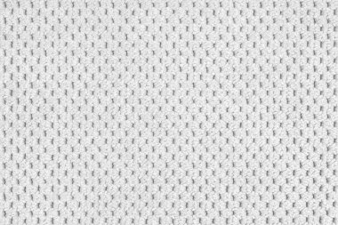 Düz beyaz kadife döşeme kumaşı, makroyla tüylü jakuzi dokuyu kapatan kumaş dokusu, kumaş yüzeyi. Duvar kağıdı, kopyalama alanı olan arkaplan