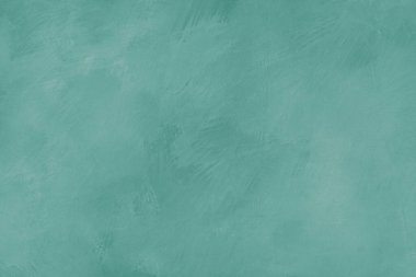 Beton, alçı, fırça darbeleriyle sıva duvar dokusu, dağınık eski püskü turkuaz renk yüzeyi, yaşlılık, pasaklı, eski püskü efekt. Desenli tasarım arkaplanı, duvar kağıdı, arkaplan, tasarım ögesi