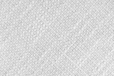 Yaklaş, beyaz dokuma kumaş makrosu detaylı doku ve çapraz desen. Tekstil, kumaş, malzeme, moda, döşeme, ya da soyut tasarım arka planı. 