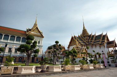 Chakri Maha Prasat Malikânesi, Bangkok, Tayland. Chakri Hanedanlığı 'nın kralları tarafından 200 yıl boyunca inşa edildi..
