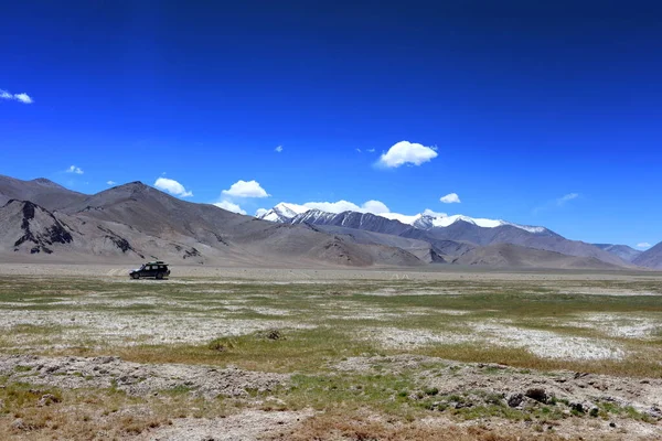 塔吉克斯坦帕米尔山区 老帕米尔公路 图库图片