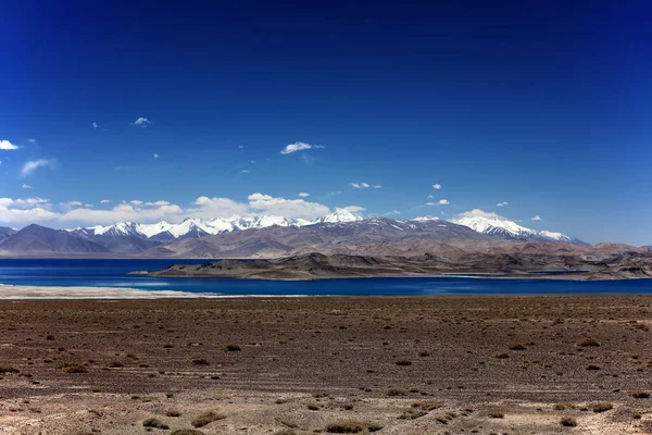 Озеро Каракул Памир Старое Памирское Шоссе Таджикистан Стоковая Картинка
