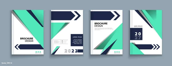 Brochure Omslagontwerp Koers Samenstelling Infographic Flyer Font Moderne Vector Van — Stockvector