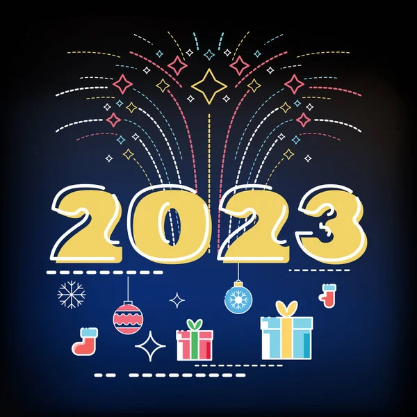 2021 아이디어 2020 노란색 디자인 줄타기 홀리데이 포스터 Christmas Elements — 스톡 벡터