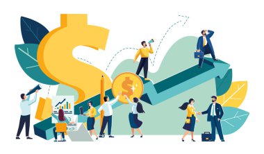 İş sunumu. İş, piyasa, teknoloji, ticaret büyüme ölçeği oku. İşadamları ve çalışanlar mali başarı için plan yapıyor. Yükselmek bir motivasyon, bir hedefe ulaşmak için bir yoldur. Yeşil, el ilanı, dergi, başarı, klip sanatı, bilgi grafiği