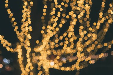 Fotokopi alanı ile soyut, güzel, bulanık bokeh arkaplan. Bulanık bokeh hafif arkaplan şenlikli renkli pankart.