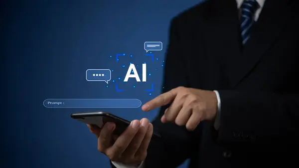 Chat Robot is an artificial intelligence.AI improves conversations and customer service in business and develops information programs.Futuristic technology transformation.