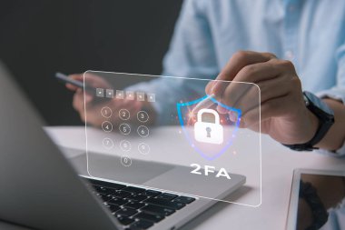 Enhancing cybersecurity with 2FA Two-Factor Authentication, Login Security, User ID Protection, and Encryption to thwart cyber hackers.	