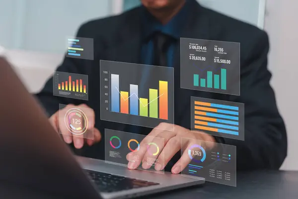 Dashboard performance metric progress optimization KPI and analysis data management system graph report financial and information marketing platform