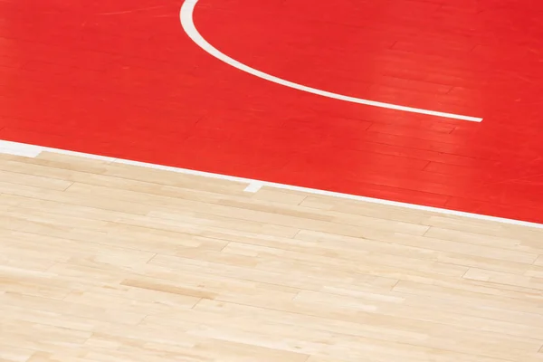 Напольный Теннис Баскетбол Бадминтон Мини Футбол Гандбол Деревянный Пол Спортивного — стоковое фото