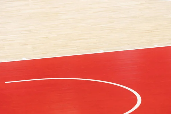 Drewniana Podłoga Siatkówka Koszykówka Badminton Futsal Boisko Piłki Ręcznej Drewniana — Zdjęcie stockowe