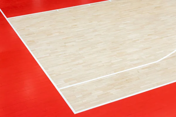Houten Vloer Volleybal Basketbal Badminton Futsal Handbalveld Houten Vloer Van — Stockfoto