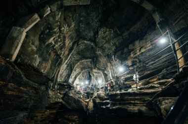 Gupteshwor Mahadev Mağarası 'nın içinde bir manzara, Pokhara şehrinin en önemli yerlerinden biri, Nepal