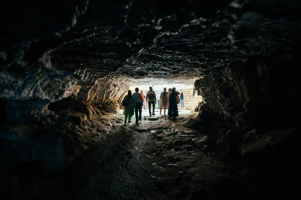 Похара Непал Апреля 2023 Года Туристы Местные Жители Посещают Пещеру — стоковое фото
