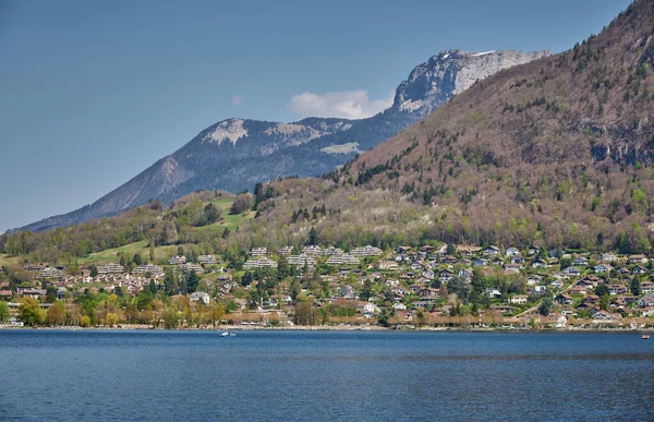 Pemandangan Sekitar Danau Annecy Pada Hari Yang Cerah Danau Annecy — Stok Foto