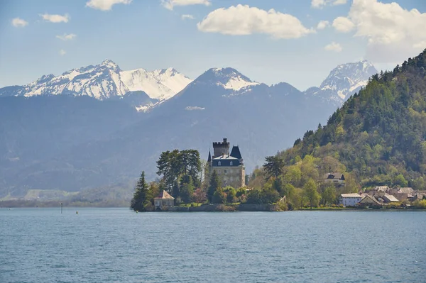 Pemandangan Sekitar Danau Annecy Pada Hari Yang Cerah Danau Annecy — Stok Foto