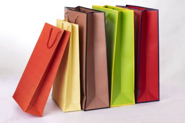 A set of shopping bags. clipart