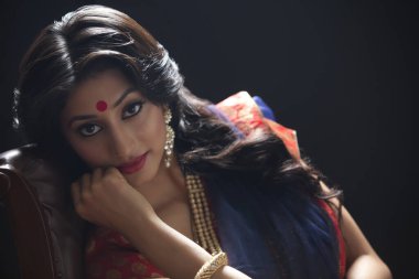 güzel bir gelin portresi