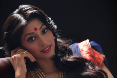 güzel bir gelin portresi