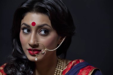 güzel bir gelin portresi