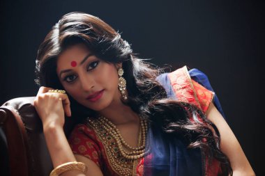 güzel bir gelin portresi