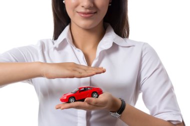 Değişken hareketler yapan iş kadınının birden fazla görüntüsü
